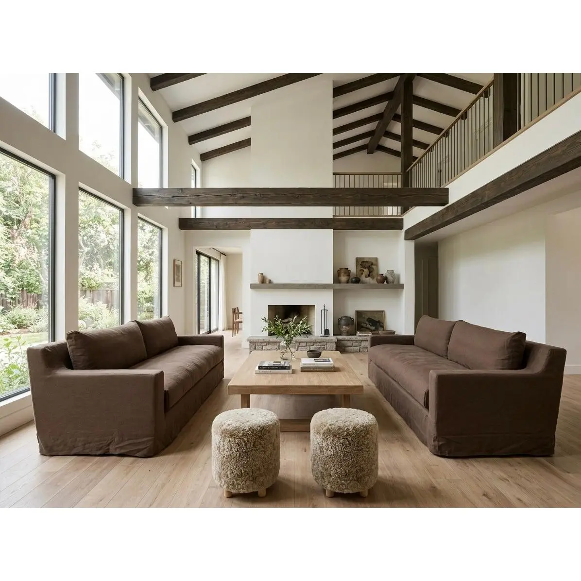 Cannes 100% Linen Slipcover Sofa