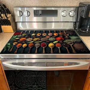 1 piece of heat-resistant insulation pad&anti slip stove pad - made of thick felt material, suitable for kitchen, stove, dishwasher, washing machine, refrigerator - easy to clean, colorful options - holiday gifts and home decoration pad, oven pad