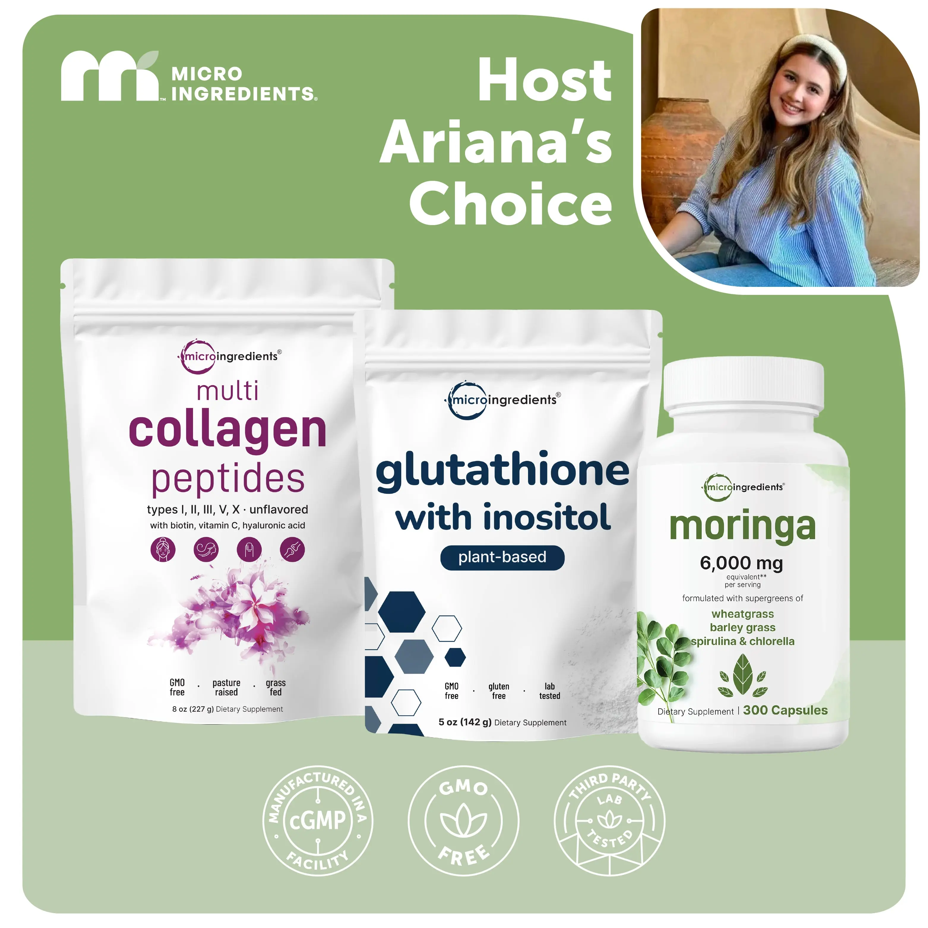 Glow & Go Mom Pack (Host Ariana's Choice): Collagen Powder, Glutathione ...