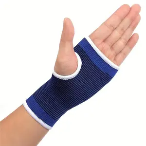 Breathable Sweat-Absorbing Knitted Palm Sleeve Wrist Brace for Men & Women, Supportive Hand Protection for Outdoor Sports and Running Arm Cuffs