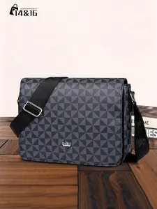 Men's Messenger Bag, Crossbody Shoulder Bag, Side Pocket Pouch, Multifunctional Commuter Casual Bag, Trendy Fashion Gift for Men, Commuting Bag, Fashionable Crossbody Bag