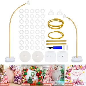 Balloon Arch Stand with Base - 8.2ft & 5ft Balloon Arch Kit with Bendable, Half Arch Stand, Balloon Column & Arch Frame for Weddings, Birthdays, Baby Showers