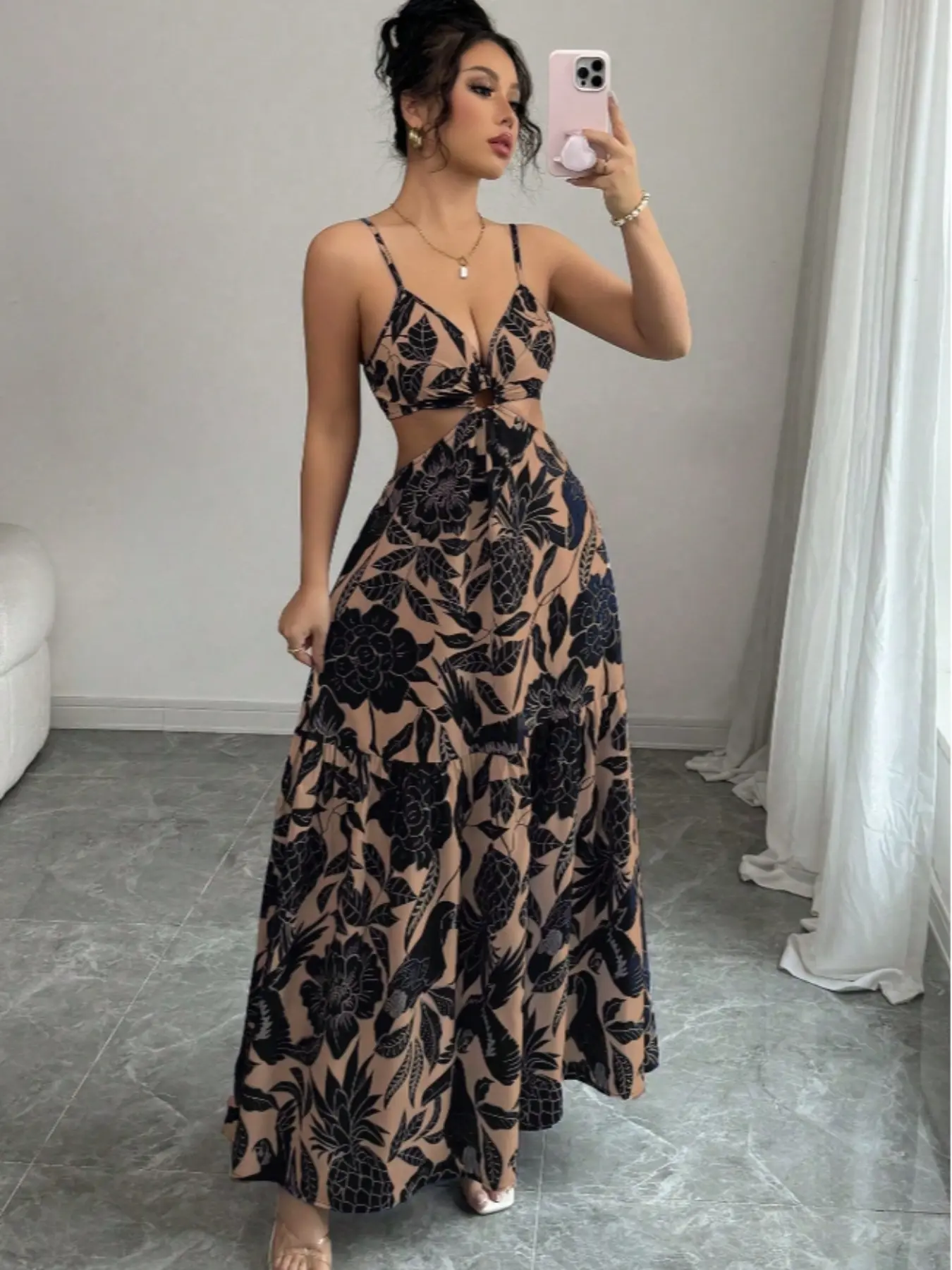 sleeves chiffon dress Square Neckline Long Sleeve White Chiffon Maxi Party Dress – Sassymyprom