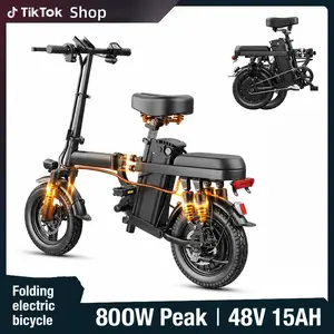 A10 Electric Bicycle 800W Peak Motor 48V 15Ah Urban Commuter Bike 25 Mile Range 19 MPH battery built-in e-bike adult