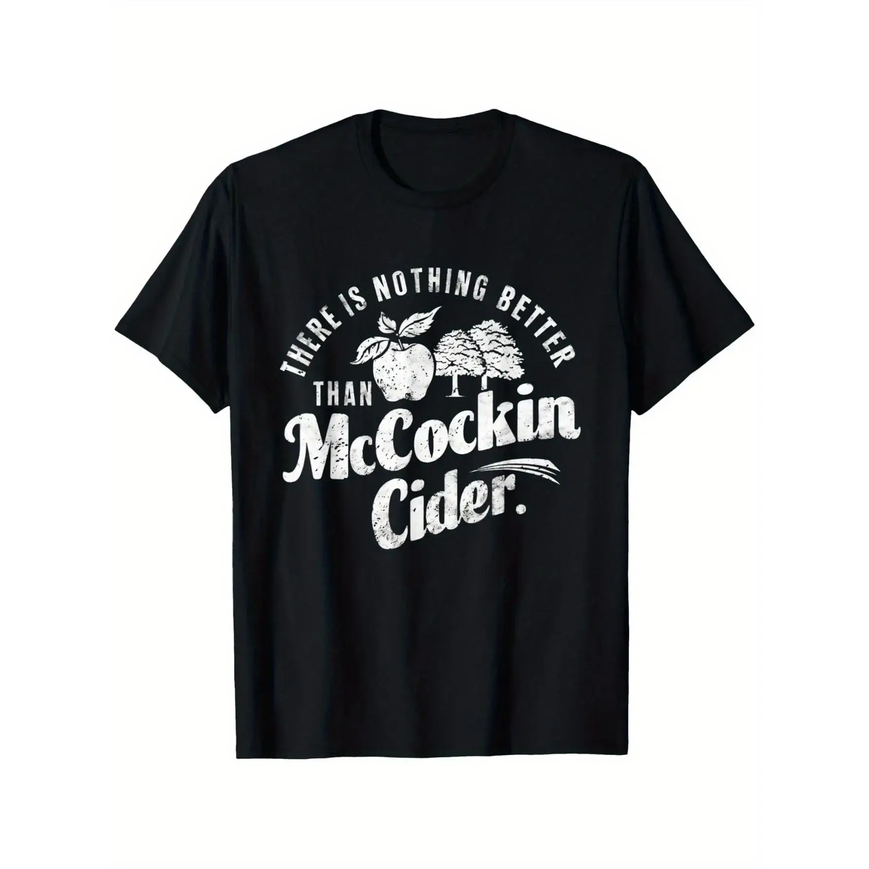 Mccockin Cider Funny Graphic T-shirt for Men | 100% Cotton Streetwear Top with Relaxed Oversized Fit, Adult Humor Slogan Tee, Tops, Relaxed Fit, Menswear, Fabric, Soft, Breathable