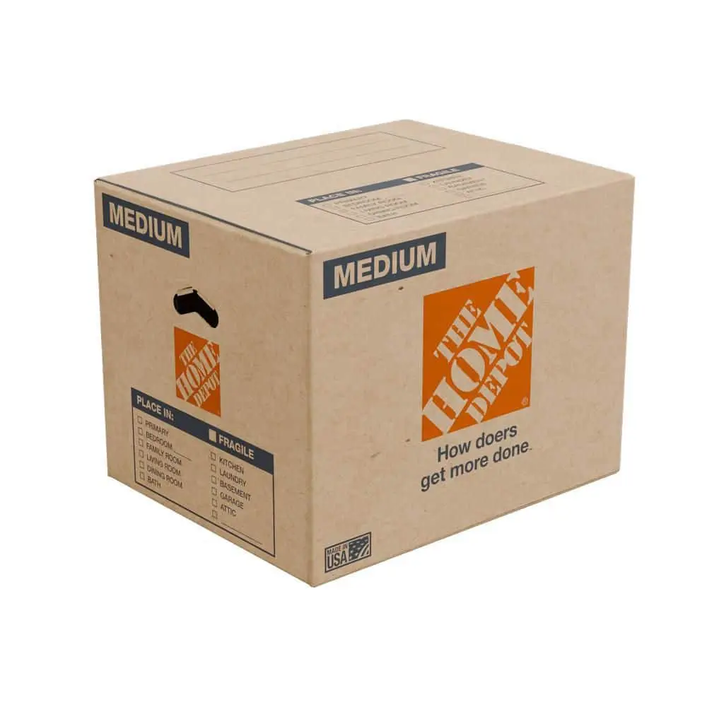 Medium Moving, Shipping, Storage Box with Handles (30 Pack)