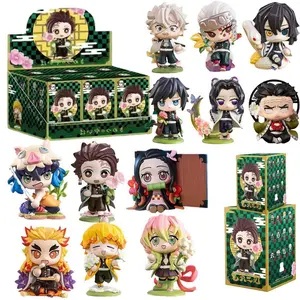 2026 new Demon Slayer Tanjiro Kamado Nezuko anime cartoon figure blind box creative personalized statue model ornament surprise gift box