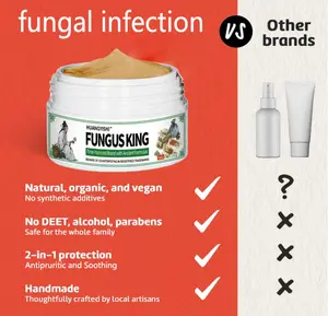 Fungal King: Specialized Anti-fungal Itch Relief Cream for Small Blisters, Itchy Feet, Peeling, Cracked Toes, andchy Toe Gaps