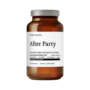 After Party, Dihydromyricetin Supplement | Supports Liver, Metabolism, Energy Levels, Post-Celebration Relief | Feel Refreshed, 650mg Per Pill | 1 Bottle, 24 Servings