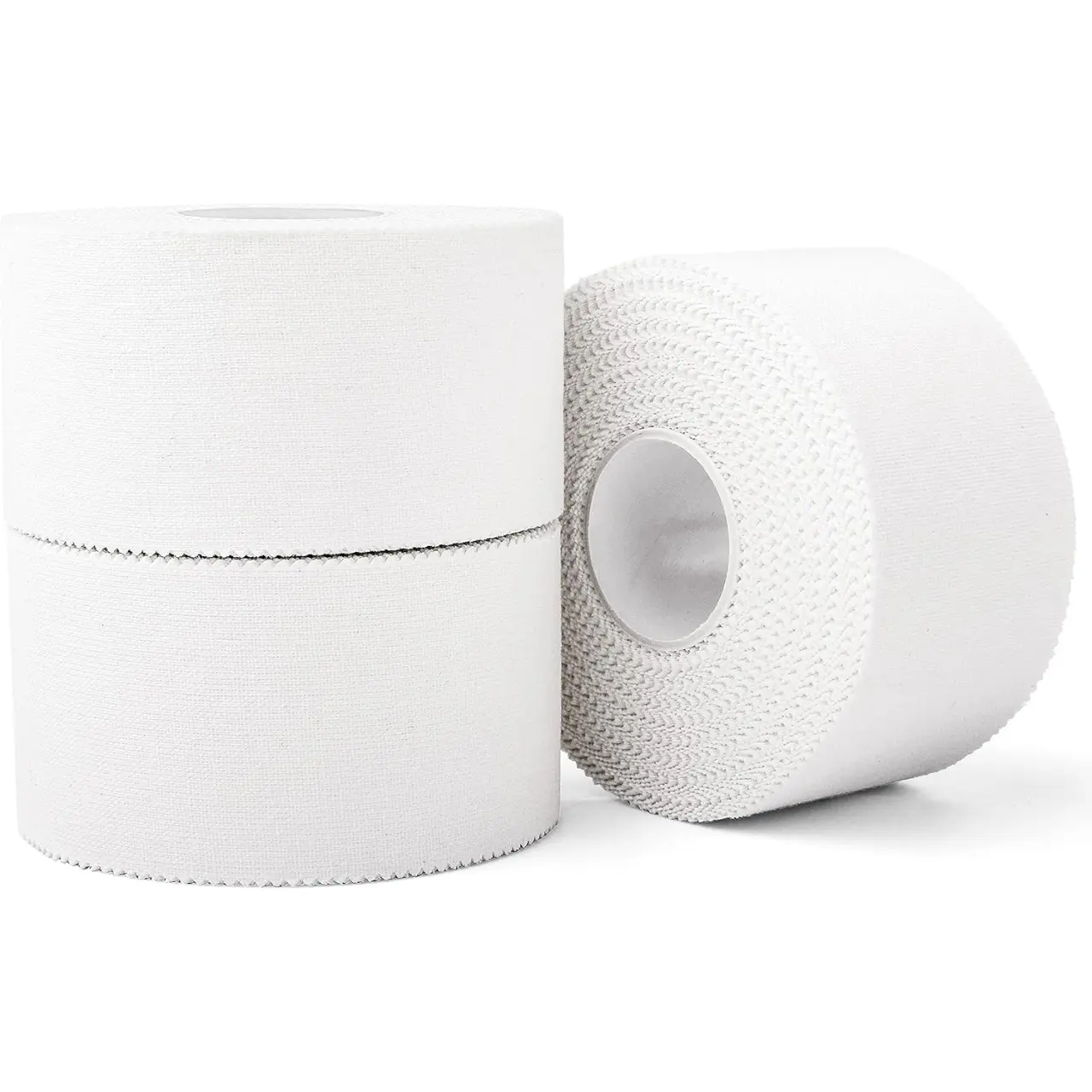 3 Pack White Athletic Sports Tape, Very Strong Easy Tear No Sticky Residue Tape for Athlete & Sport Trainers