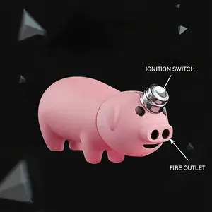 Cute Pink  Dual Flame Lighter - Creative Soft & Windproof Torch Flame Metal Lighter - Valentine's Day Gift for Girlfriend Bestie - Butane Refillable ( Butane Gas Not Included ) mini birthday christmas Windproof halloween warm grandpa