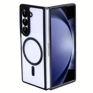 Foldable Magnetic Phone Case for Galaxy Z Fold 7 6 5 4, Matte Transparent Protective Cover, Durable & Stylish Design, Protection, Accessories