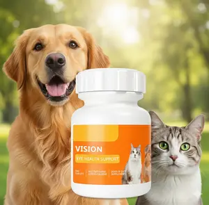 ️ Vision Support Tablets for Dogs & Cats | 300 Count with Lutein, Taurine & Bilberry – Natural Eye Nutrient Supplement