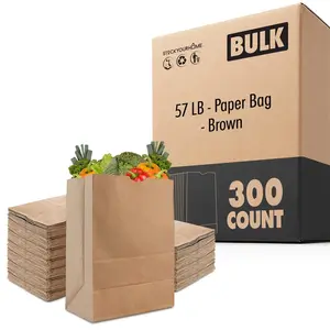 Paper Bag - Brown - 57 LB - (300 Pack)
