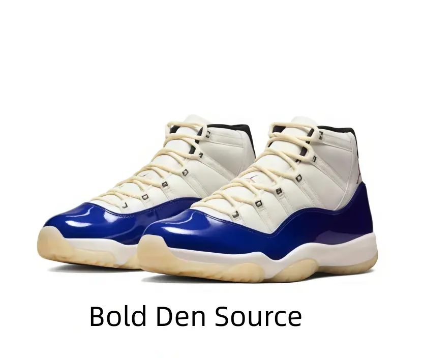 Premium White Mesh Sports Collectible Shoes with Iconic Blue Patent Detail – Highly Sought-After Grail Item