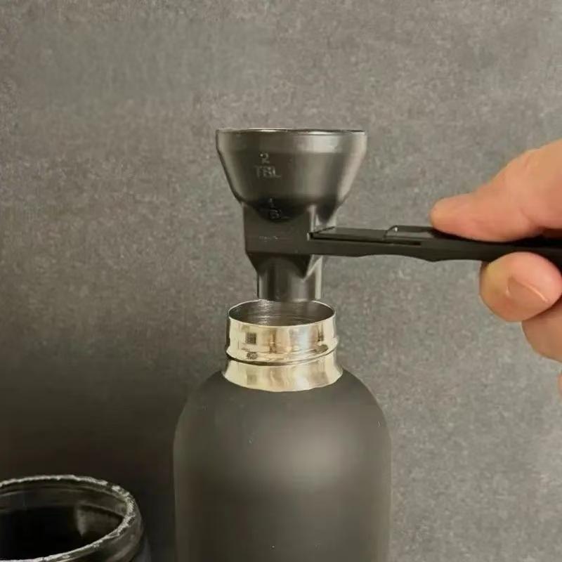 [Buy 1 Get 1 Free] Protein Powder Sliding Spoon,High Quality Funnel for Pre Workout Creatine Powder Formula,Coffee Milk Smoothie Chocolate Powder Kitchen Utensils BPA Free Plastic