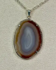 Beige Agate Charm