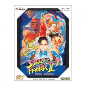 Street Fighter II: Legends Framed Lenticular Poster 10"x12"