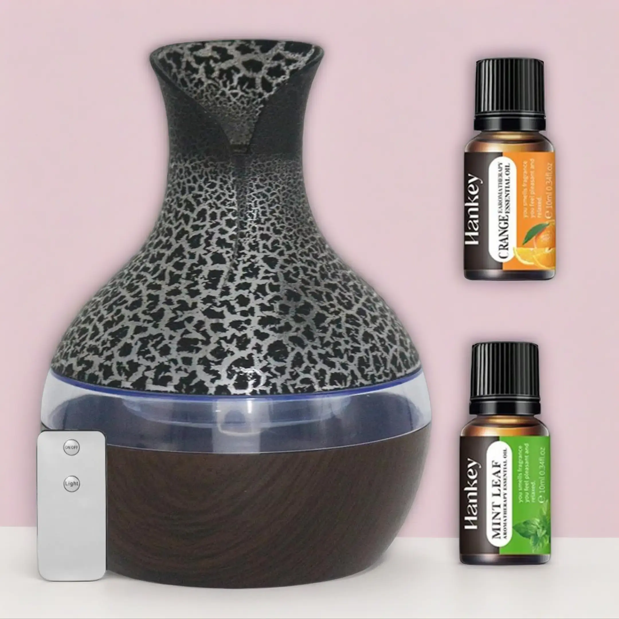 300ml USB-Powered Aroma Diffuser Humidifier, Ultra-Quiet Cool Mist Device with Remote Control, 7 Color-Changing LED Lights for Home, Bedroom, Aroma Diffuser Humidifiers, Usb Powered Humidifier
