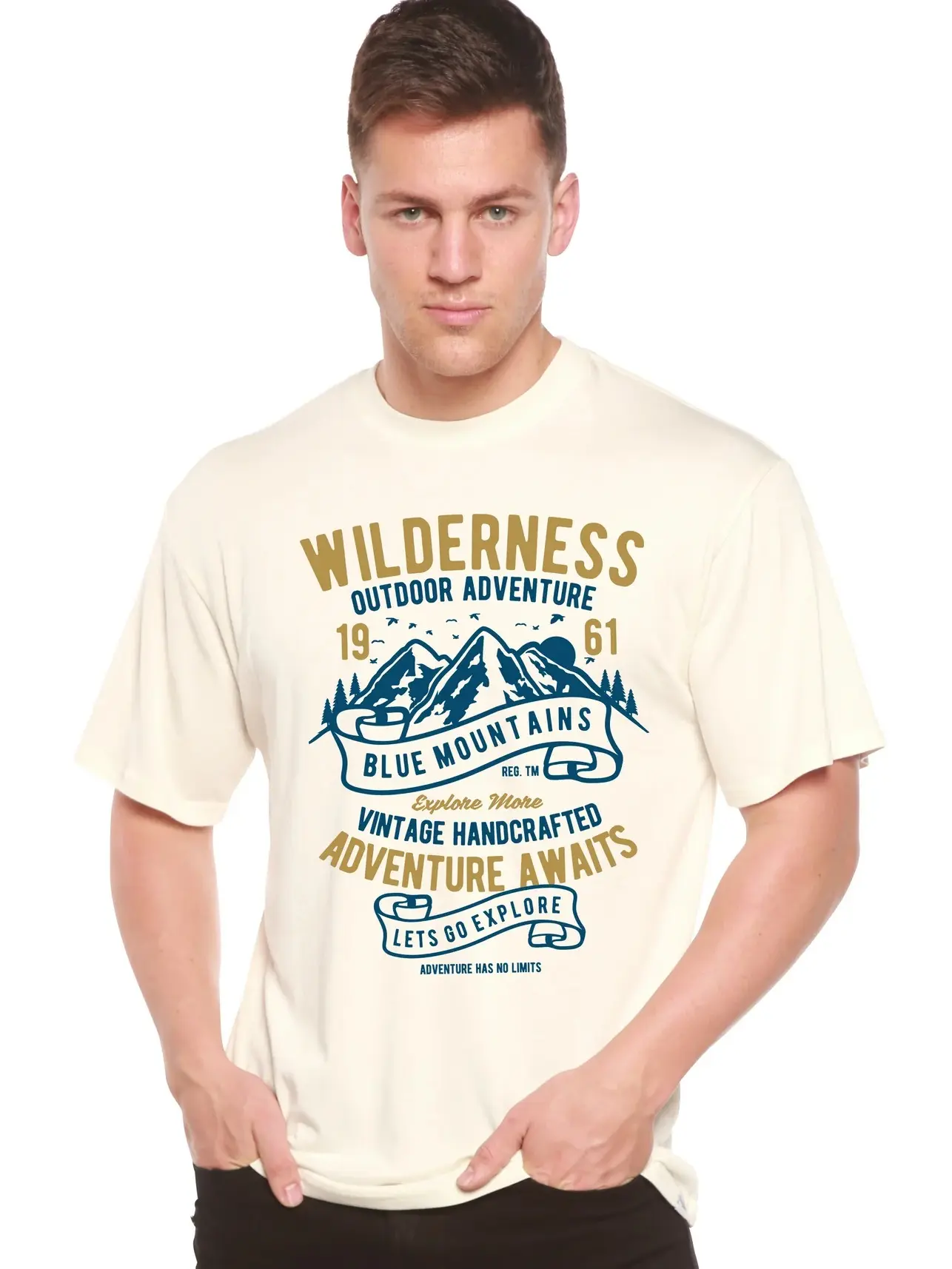 Wilderness Spun Bamboo Men's Bamboo Viscose/Organic Cotton Short Sleeve Graphic T-Shirt