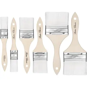 - Chip  Brushes, 6 Pack, 1", 2", 3", Synthetic Bristles Painting Brushes,  Brushes Set, Chip Brush, Painting Brush,  Stain Brush Set, Chip  Brushes for , Chip Brushes