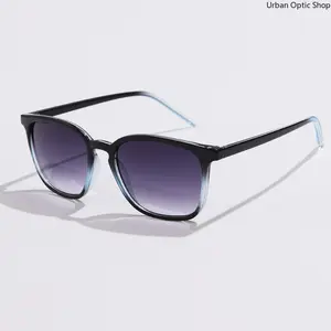 Y2K Retro Square Cycling Sunglasses for Women, Rectangle Frame Gradient Hip Hop Shades, UV400 Protection Fashion Sun Glasses for Outdoor & Streetwear