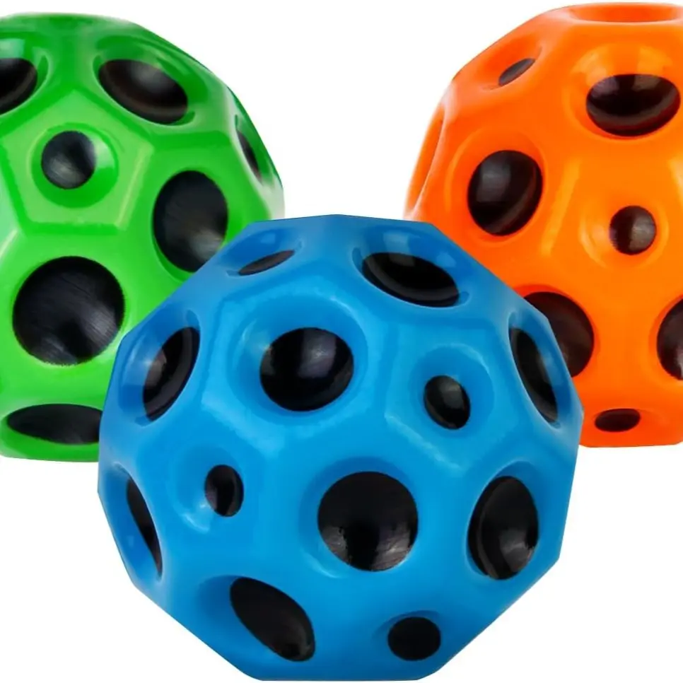 Space Ball，high Bouncy Balls, Tk is Super Hot Moon Ball and Space Balls for Kids and Adults,Improve Hand-Eye Coordination Bubble Ball Space Galaxy Bouncy Ball Easy to Grip and Catch.