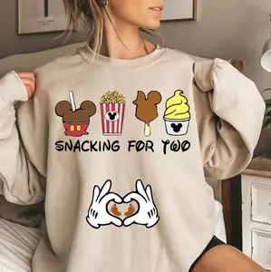 Snacking For Two Crewneck Sweatshirt, Pregnancy Announcement Sweatshirt, Baby Reveal Tee, Mom to be Sweatshirt, Promoted to Mommy Sweater