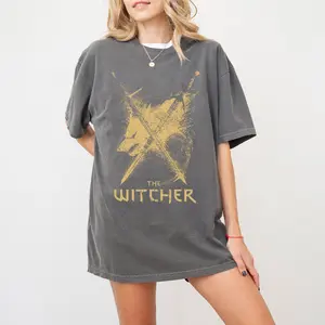 The Witcher Geralt of Rivia Comfort Color Shirt, Kaer Morhen Shirt, The Last Wish Andrzej Sapkowski, Oversized Women's Gamer Video Game Gift