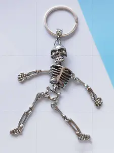 Skeleton Keychain, Creative Skull Design Keychain, Fashionable Alloy Keychain for Women & Men, Trendy All-match Keychain for Birthday Gift, Stylish Keychain