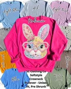 Floral Bunny w/ Glasses Pullover