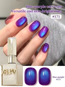 XEIJAYI 1pc Cat Eye Gel Nail Polish Glitter Sequins Nail Polish Removable UV Polish Nail Art Suitable For Nail Art Design