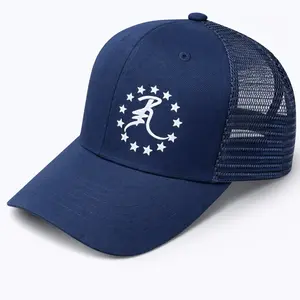 R3 Drk blue with white logo Snapbacks
