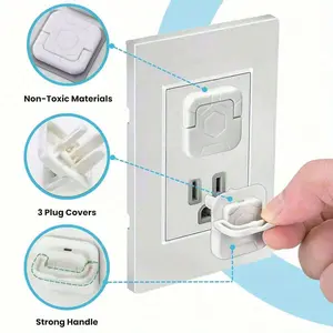 4PCS socket cover, proofing socket cover, safety plug protector