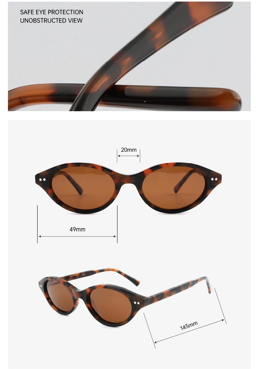 Alloio sunglasses, classic floral cat-eye oval glasses for women, with UV400 protection—ideal for parties, street photography, and outdoor activities.