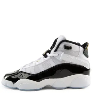Youth Jordan 6 Rings White/Metallic Gold-Black-Ice (CW6994 100) (GS)