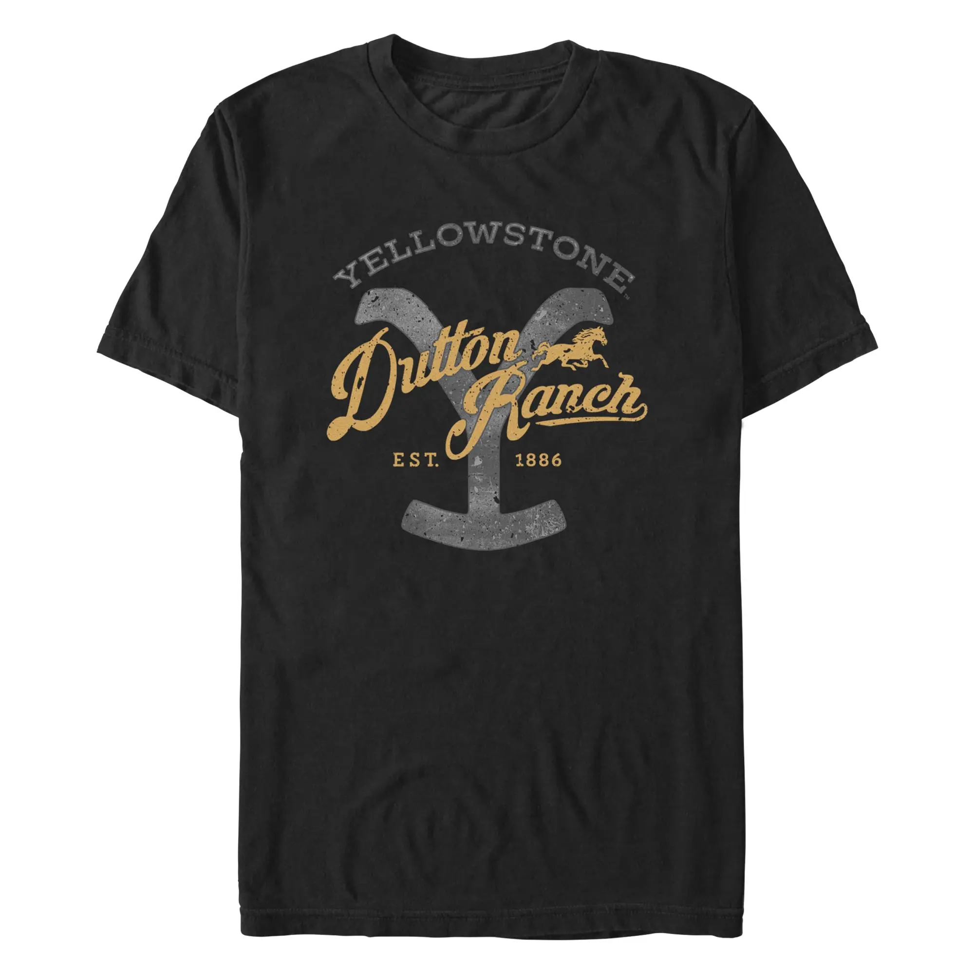 Men's Yellowstone Dutton Ranch Work Logo T-Shirt