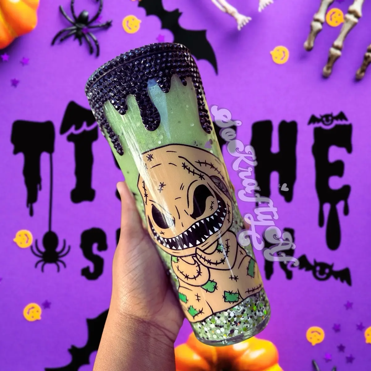 Oogie Boogie Snowglobe Tumbler