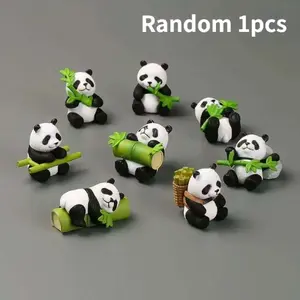 Cute Bamboo Panda Plush Toy, Randomly Selected, Adorable Stuffed Animal, Perfect Gift for Kids, Soft and Cuddly, Home Decor