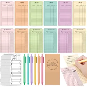 TBR Cards Bookmark Set -  to School 48P Reading Log TBR Cards for Reader Bookish Bookworm , 72P Color Your Own Bookmarks Reading Pocket Pens for Students Teacher Women to Review