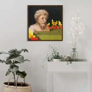 Classic Minecraft InGame Painting Canvas Collection IRL Retro Pixel Wall Art Nostalgic Gamer Room Decor 8Bit Blocky Aesthetic Video Game Poster IYKYK Cozy Desk Setup GenZ Dorm Essentials Boyfriend Gift Survival Mode Masterpiece Nerd Decor Geeky Room Accen