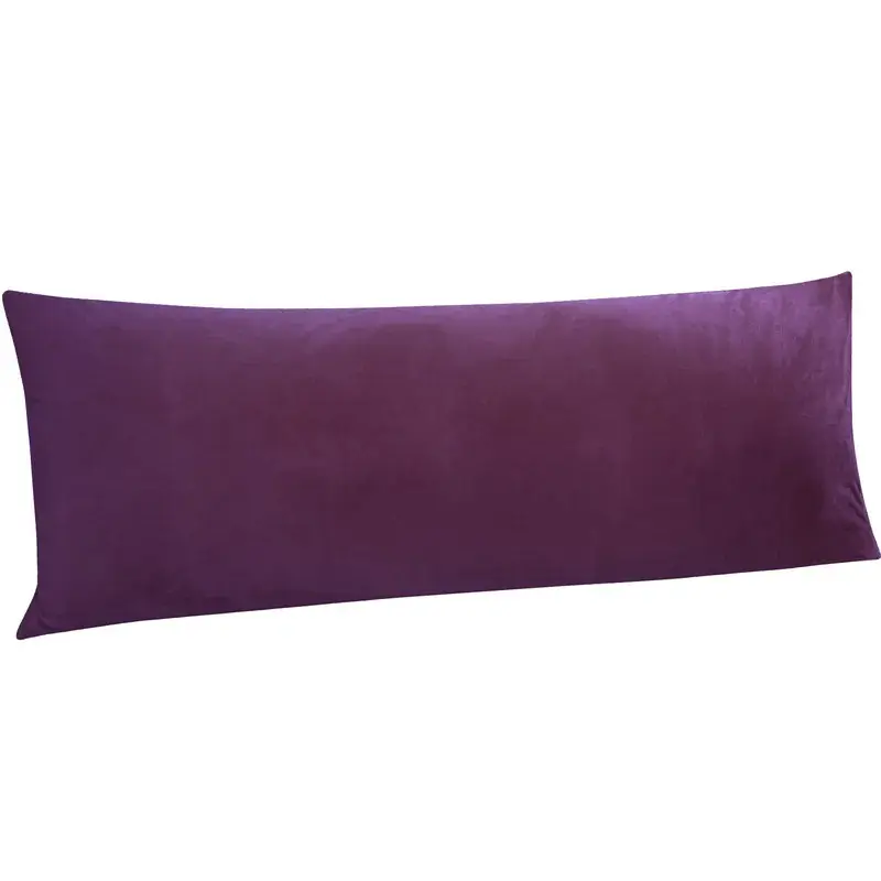 Luxurious Fuzzy Velvet Body Pillowcase - 20x54 in, Warm, Eco-Friendly, Super Soft, Cozy, Stress Relief, Zipper Closure, Machine Washable, Quick-Drying, Easy-Care Bedding Cover (Do Not Soak), 20 X 54 Inches