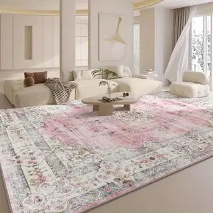 Floral Pattern Rug, Non-slip Soft Floor Mat, Rectangle Home Decorative Carpet for Living Room Bedroom Dining Room Office, Floral Area Rug