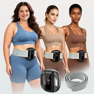 BENBO R10 Vibrating Fascia Ring Massager, Multi-Level Massage Device with Adjustable Strap Up to 55 Inches, Cordless Rechargeable Waist & Back Massager for Muscle Relaxation and Daily Body Care