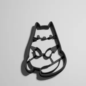 Sitting Cat Cookie Cutter - Unique Shaped Bakeware Utensil for Baking & Decorating Treats - Ideal for Whimsical Culinary Creations - 4"x3" Size