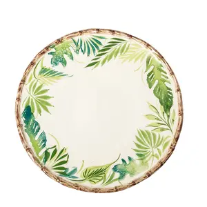 Compagnia Leaves & Bamboo Dinner Plate