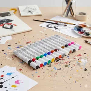 Industrial Tire Marker Pen: Waterproof, Oil-Resistant Permanent Ink for Cars, Bikes & Motorcycles. Fast-Drying, Heat & Cold Resistant, Non-Fade Marking Tool for Construction, DIY, and Graffiti, Paint Markers.