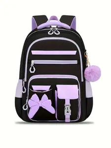 Girls' Princess Backpack, Lightweight Casual Shoulder Bag, Large Capacity School Bag, Travel Camping Backpack, Middle School High School, Student Backpack, Backpack For School