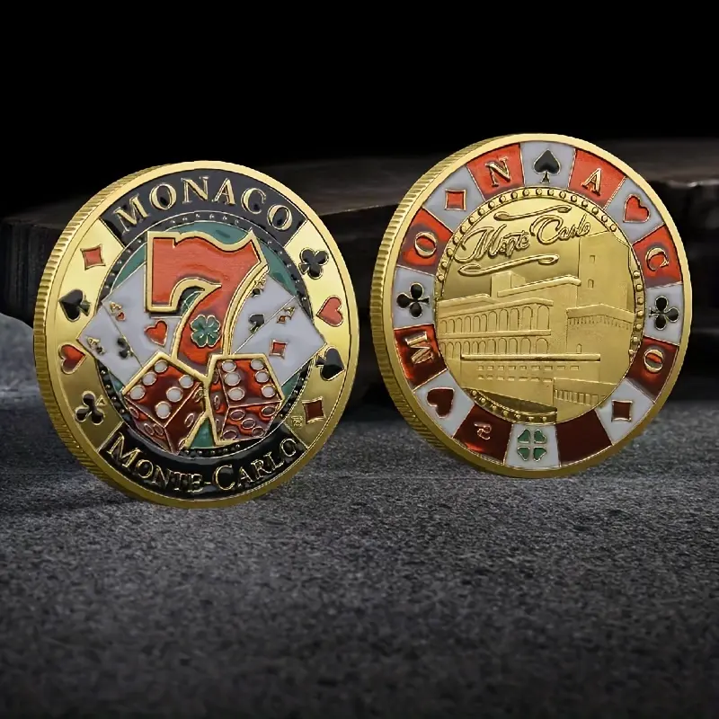 Lucky Chips commemorative medal, lucky card holder collection gift
