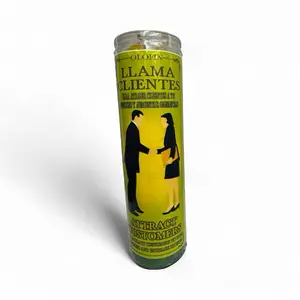 Vela preparada llama clientesScented Candles Decor